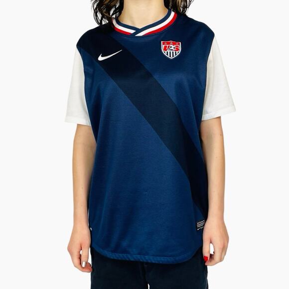 Nike USA Soccer Jersey 2012 Blue Retro Dri-Fit Women XS - Picture 5 of 13